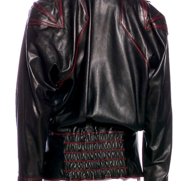 Escada lamb leather